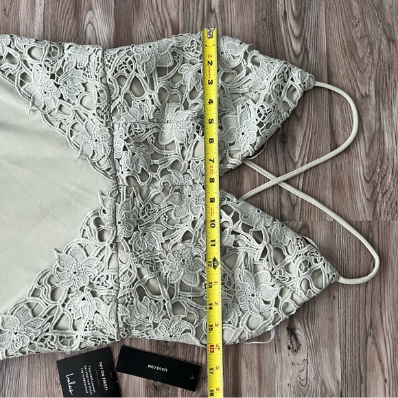 Lulus Katalina Sage Green Backless Crochet Lace Maxi Dress - Picture 9 of 14